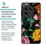 Flowers & Butterfly Glass Case for OnePlus 12R 5G