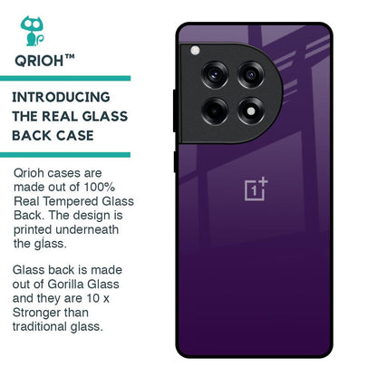 Dark Purple Glass Case for OnePlus 12R 5G
