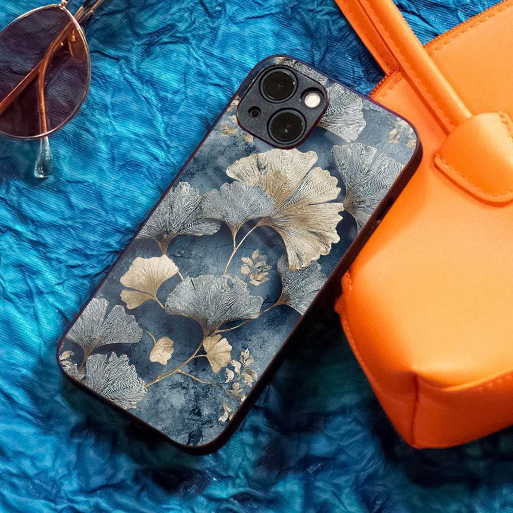 Floral Print Glass Case