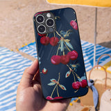 Cherry Stitch Glass Case