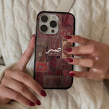 Vintage Persian Rug Glass Case