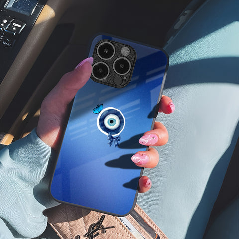 Butterfly Evil Eye Glass Case