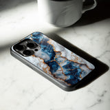 Blue Marble Glass Case