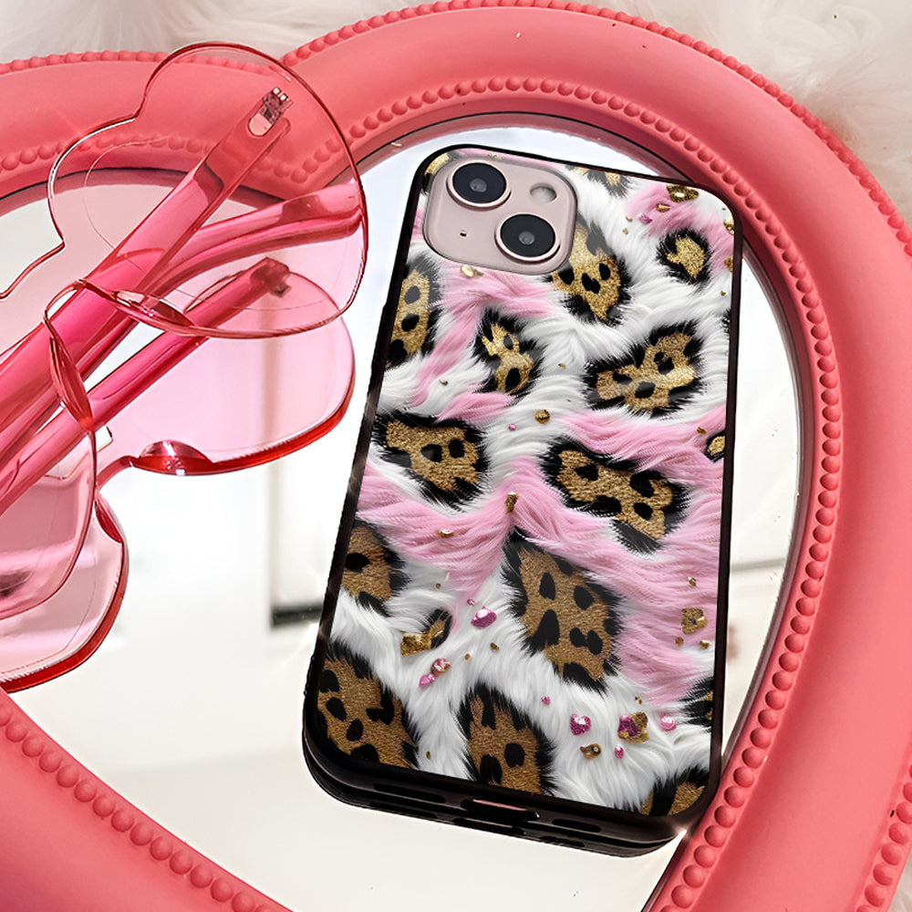 Blush Leopard Glass Case