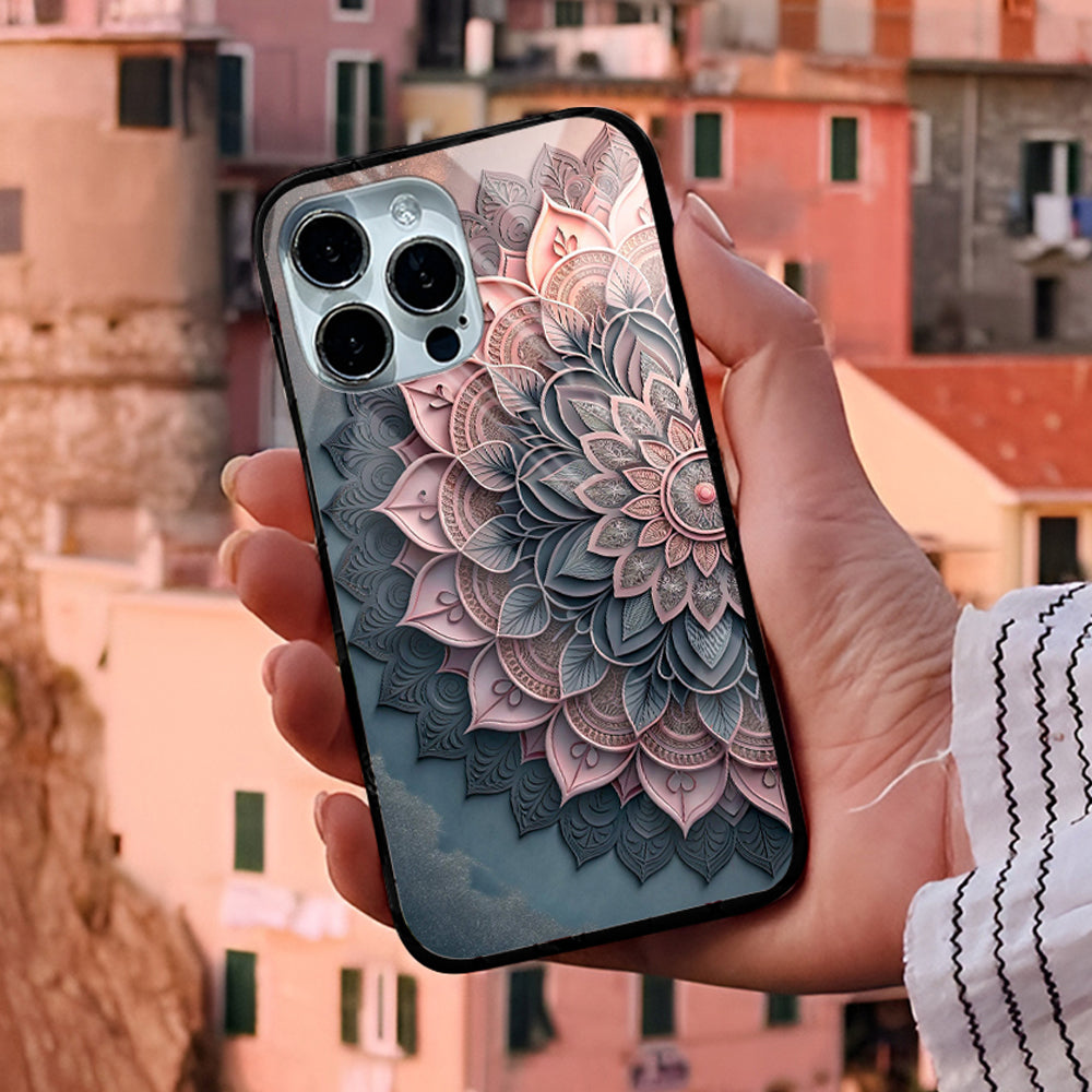 13D Layered Mandala Glass Case