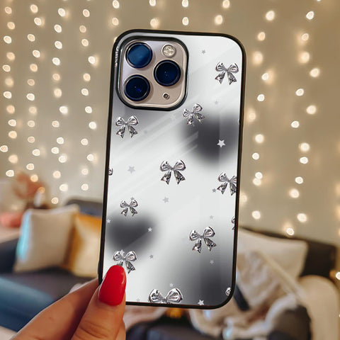 Silver Bows Glass Case