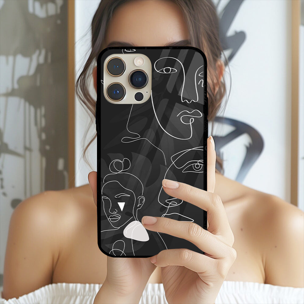 Face Art Glass Case