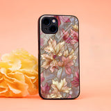 Maple Leaf Print Glass Case