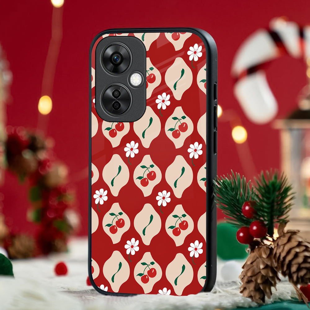 Red Cherry Glass Case