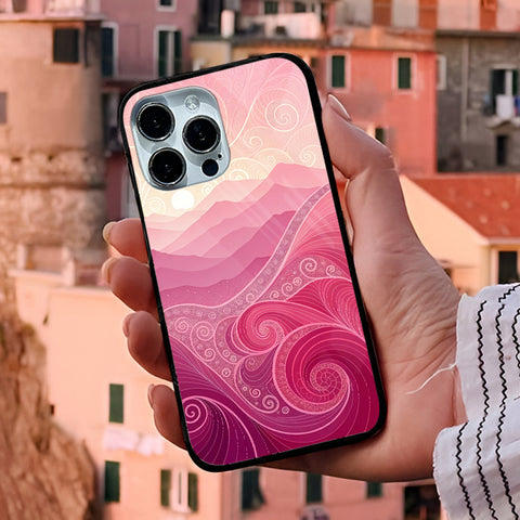 Pink Abstract Glass Case