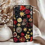 Golden Celestial Icons Glass Case