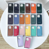 Indigo Blue Stitch Leather Back Cover for iPhone