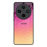 Geometric Pink Diamond Vivo X100 Pro 5G Glass Back Cover Online