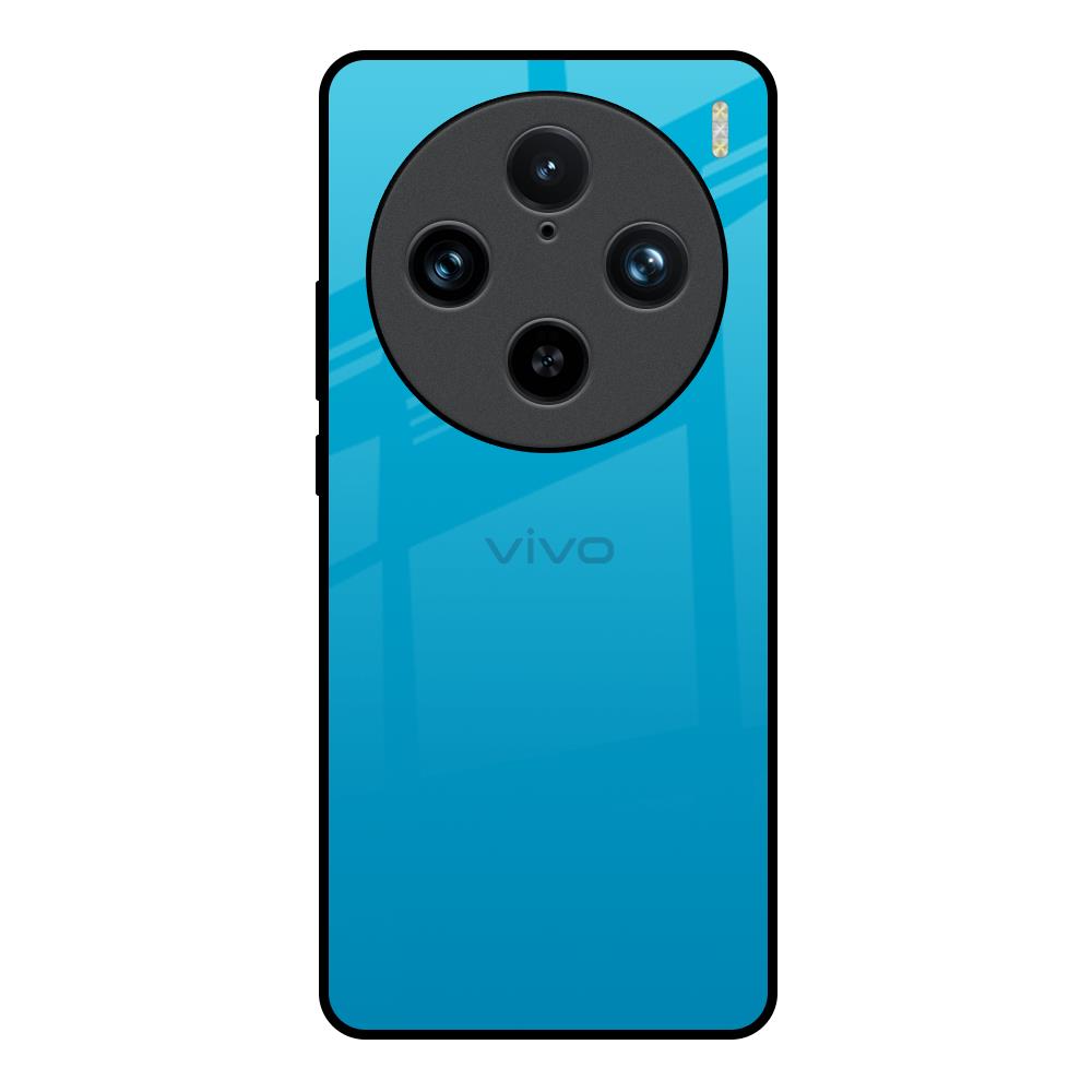Blue Aqua Vivo X100 Pro 5G Glass Back Cover Online