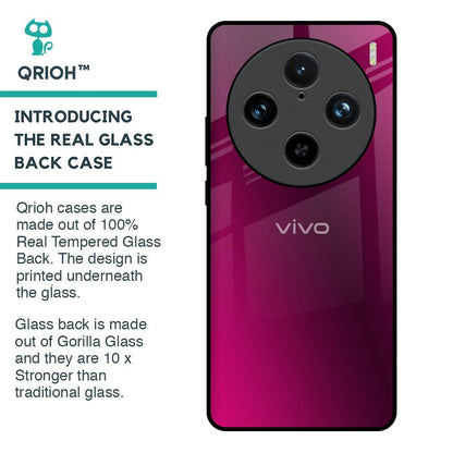 Pink Burst Glass Case for Vivo X100 Pro 5G