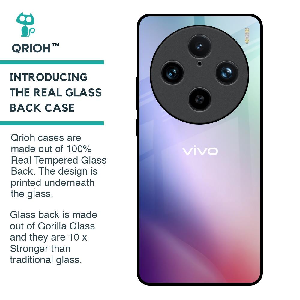 Abstract Holographic Glass Case for Vivo X100 Pro 5G