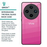 Pink Ribbon Caddy Glass Case for Vivo X100 Pro 5G