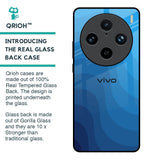 Blue Wave Abstract Glass Case for Vivo X100 Pro 5G