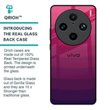 Wavy Pink Pattern Glass Case for Vivo X100 Pro 5G