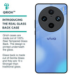 Vibrant Blue Texture Glass Case for Vivo X100 Pro 5G