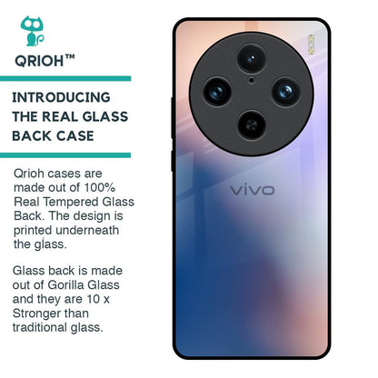 Blue Mauve Gradient Glass Case for Vivo X100 Pro 5G