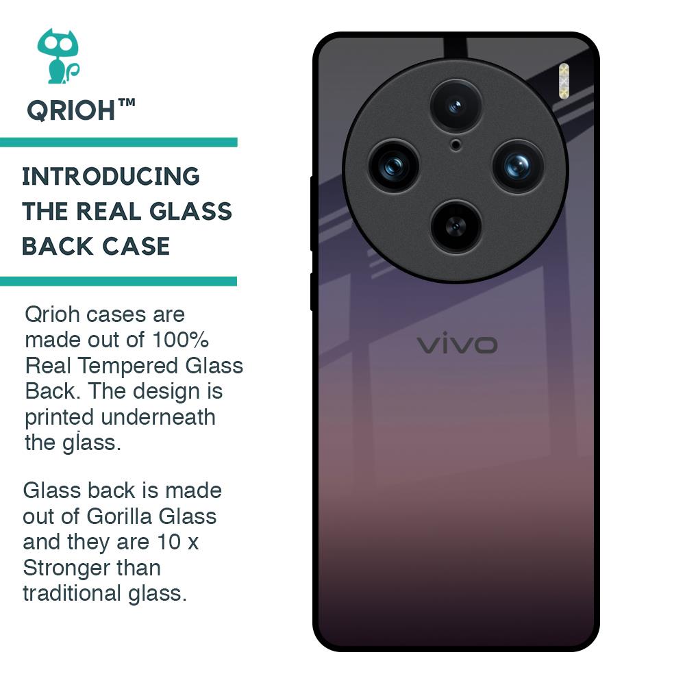 Grey Ombre Glass Case for Vivo X100 Pro 5G