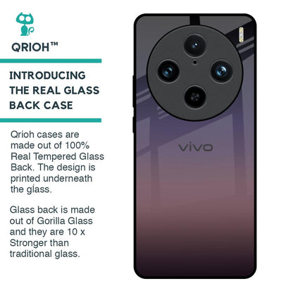 Grey Ombre Glass Case for Vivo X100 Pro 5G