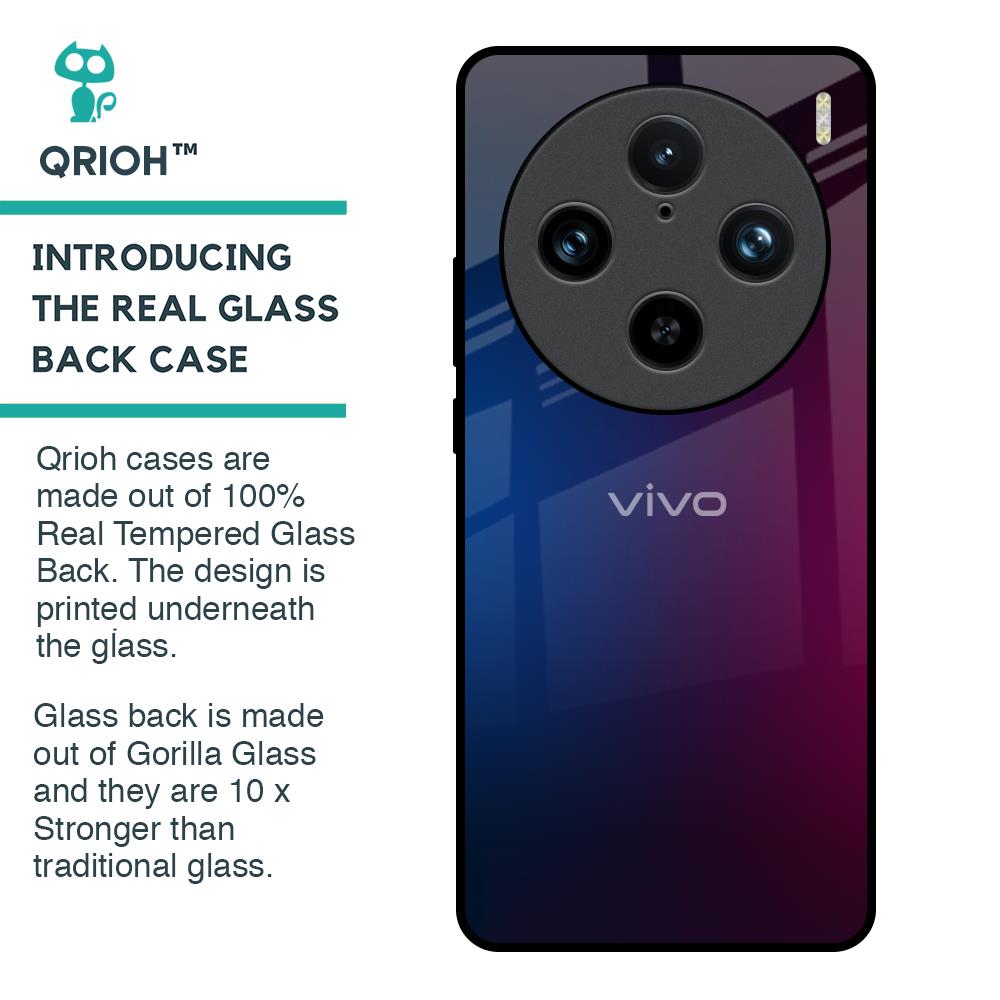 Mix Gradient Shade Glass Case For Vivo X100 Pro 5G