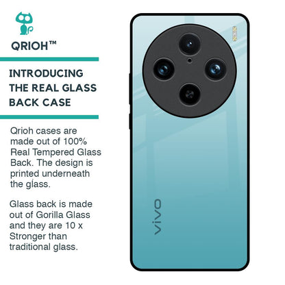 Arctic Blue Glass Case For Vivo X100 Pro 5G