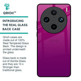Magenta Gradient Glass Case For Vivo X100 Pro 5G