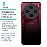 Wine Red Glass Case For Vivo X100 Pro 5G