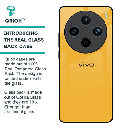 Fluorescent Yellow Glass case for Vivo X100 Pro 5G
