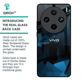Polygonal Blue Box Glass Case For Vivo X100 Pro 5G