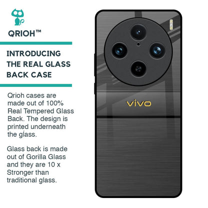 Grey Metallic Glass Case For Vivo X100 Pro 5G