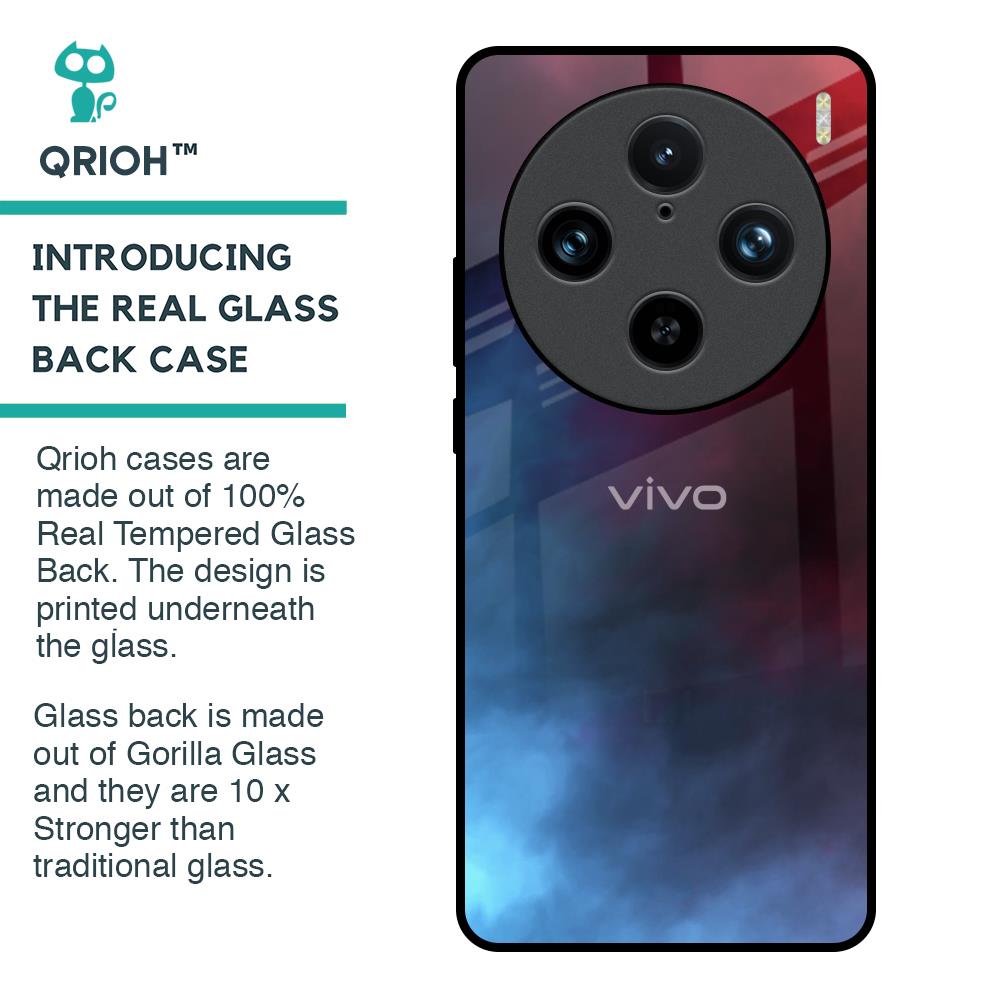 Smokey Watercolor Glass Case for Vivo X100 Pro 5G