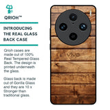 Wooden Planks Glass Case for Vivo X100 Pro 5G