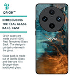 Golden Splash Glass Case for Vivo X100 Pro 5G