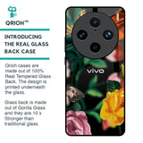 Flowers & Butterfly Glass Case for Vivo X100 Pro 5G