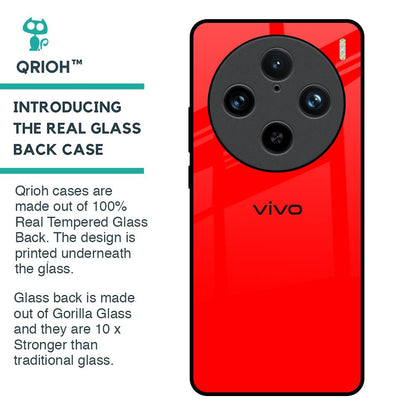 Blood Red Glass Case for Vivo X100 Pro 5G