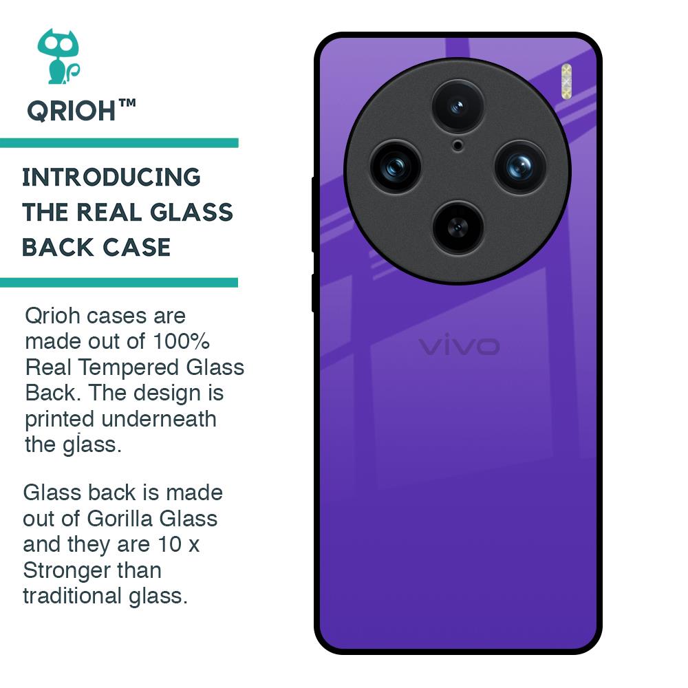 Amethyst Purple Glass Case for Vivo X100 Pro 5G