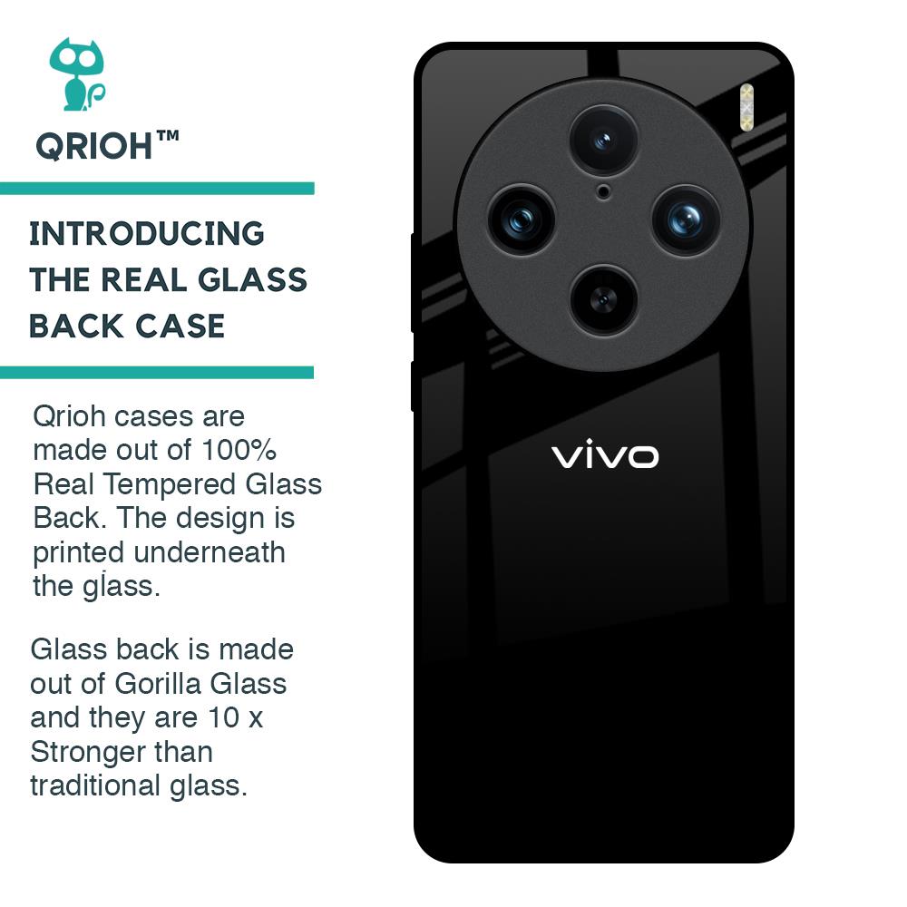 Jet Black Glass Case for Vivo X100 Pro 5G