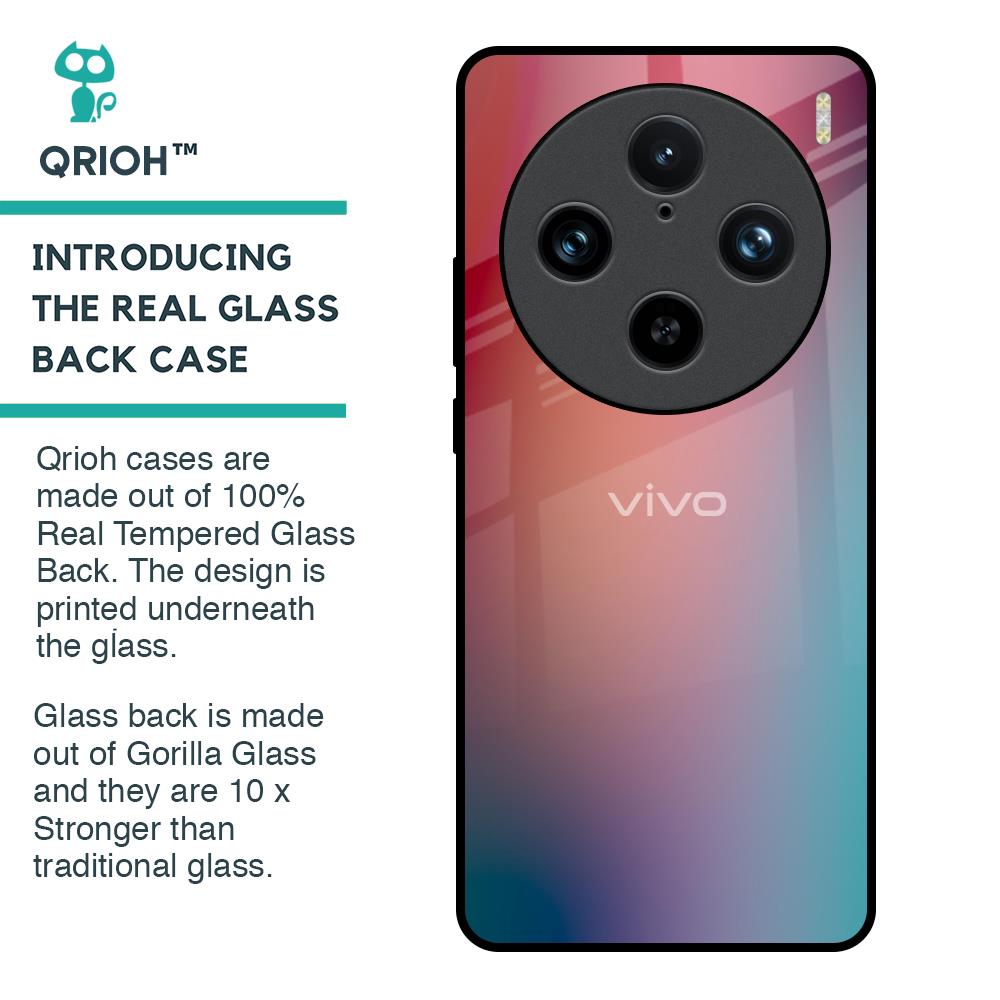 Dusty Multi Gradient Glass Case for Vivo X100 Pro 5G
