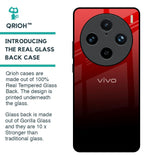 Maroon Faded Glass Case for Vivo X100 Pro 5G