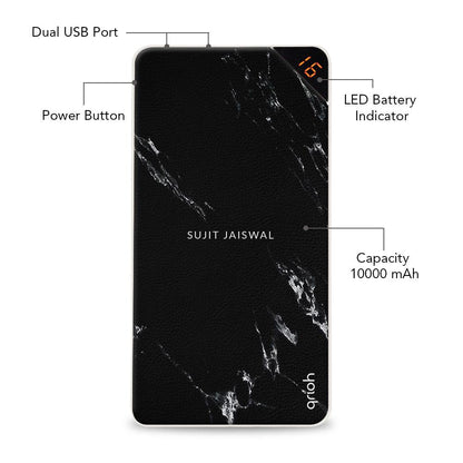 Charcoal Boulder Customized Power Bank
