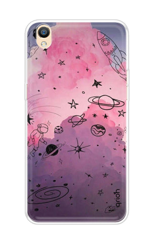 Space Doodles Art OPPO R9 Back Cover