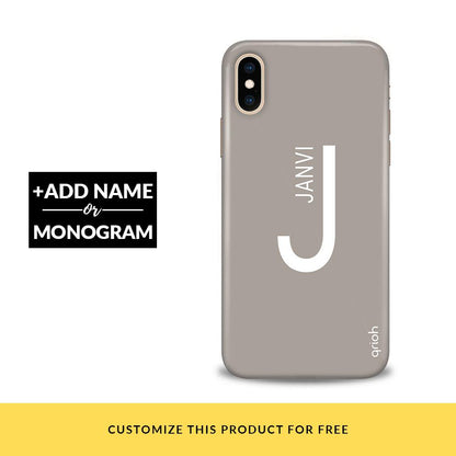 Dusty Silver Customized Phone Cover