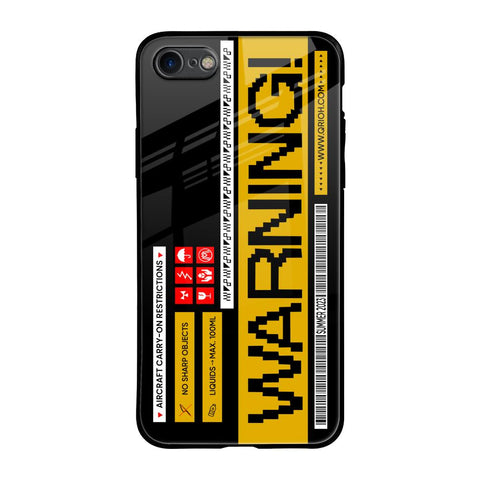 Aircraft Warning iPhone 7 Glass Back Cover Online