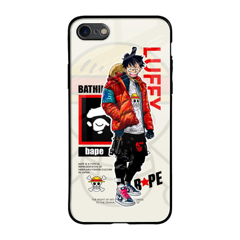 Bape Luffy iPhone 7 Glass Back Cover Online