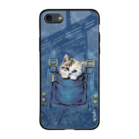 Kitty In Pocket iPhone 7 Glass Back Cover Online