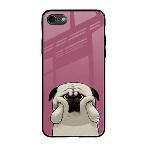 Funny Pug Face iPhone 7 Glass Back Cover Online